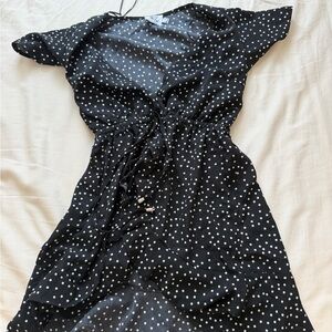Princess Polly Black and White Polka Dot Top